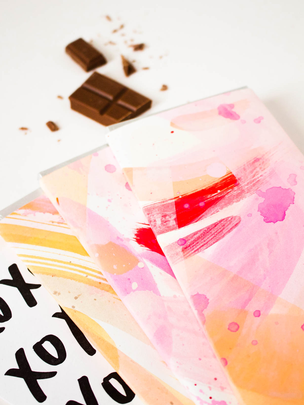 DIY Painted Chocolate Bars for Valentine's Day | Fish & Bull