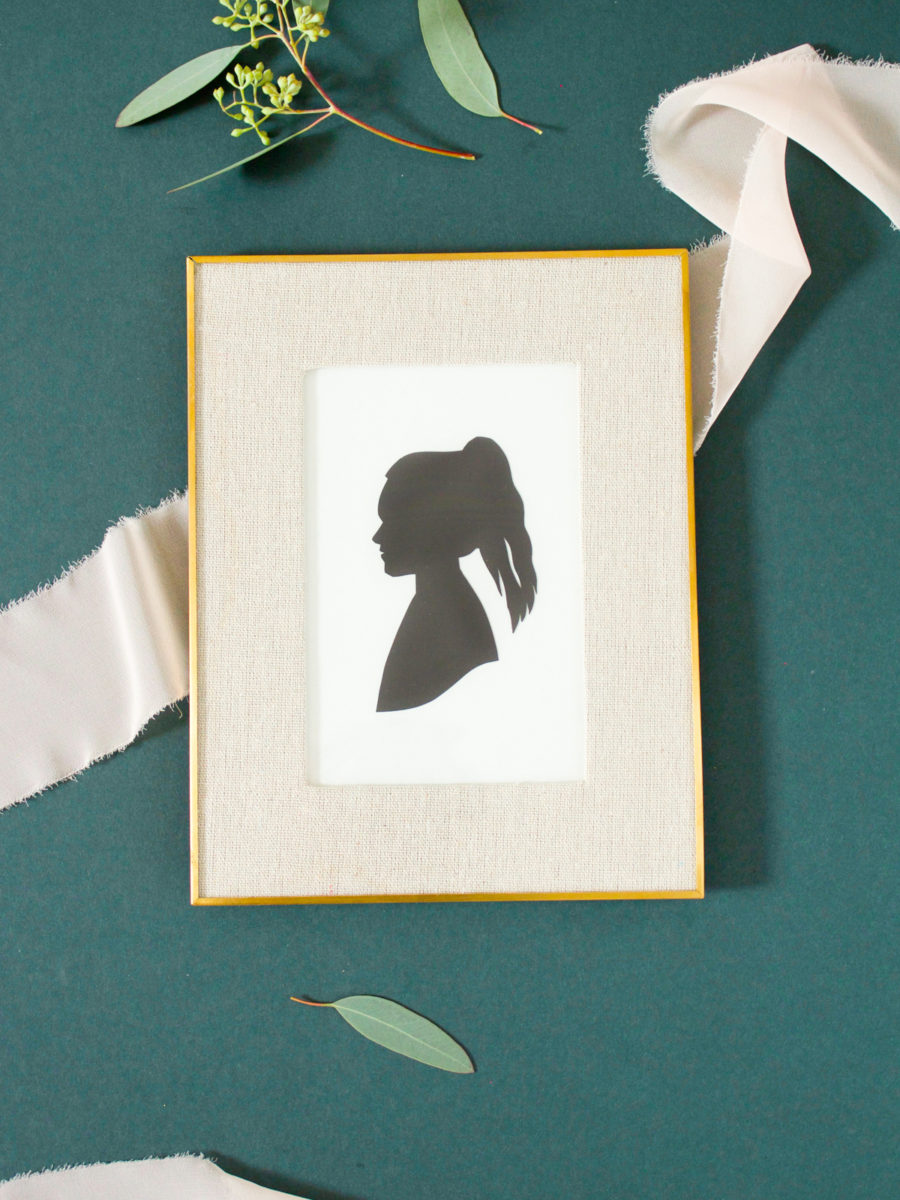 You don’t need any actual artistic skill to turn a basic profile snap into a classic silhouette art DIY